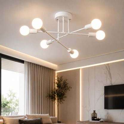 Nordic Style Metal Ceiling Light Fixture for Modern Spaces | Norira