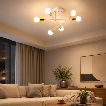 Nordic Style Metal Ceiling Light Fixture for Modern Spaces | Norira