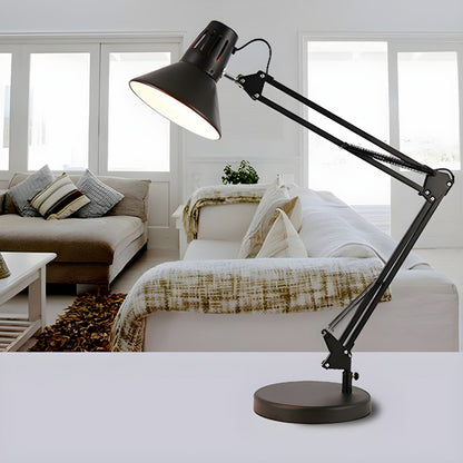Nordic Style Table Lamp with Metal Cone Shade | Herness