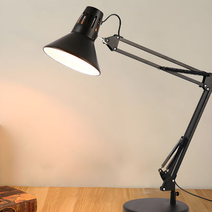 Nordic Style Table Lamp with Metal Cone Shade | Herness