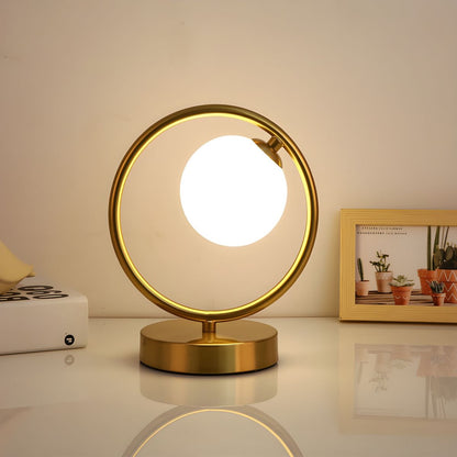 Nordic Table Lamp with Globe Shade Minimalist Style | Luvanta