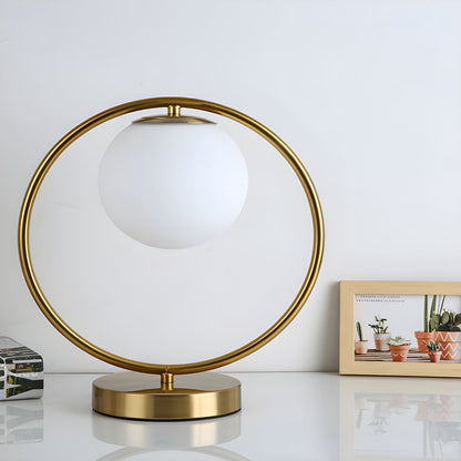 Nordic Table Lamp with Globe Shade Minimalist Style | Luvanta