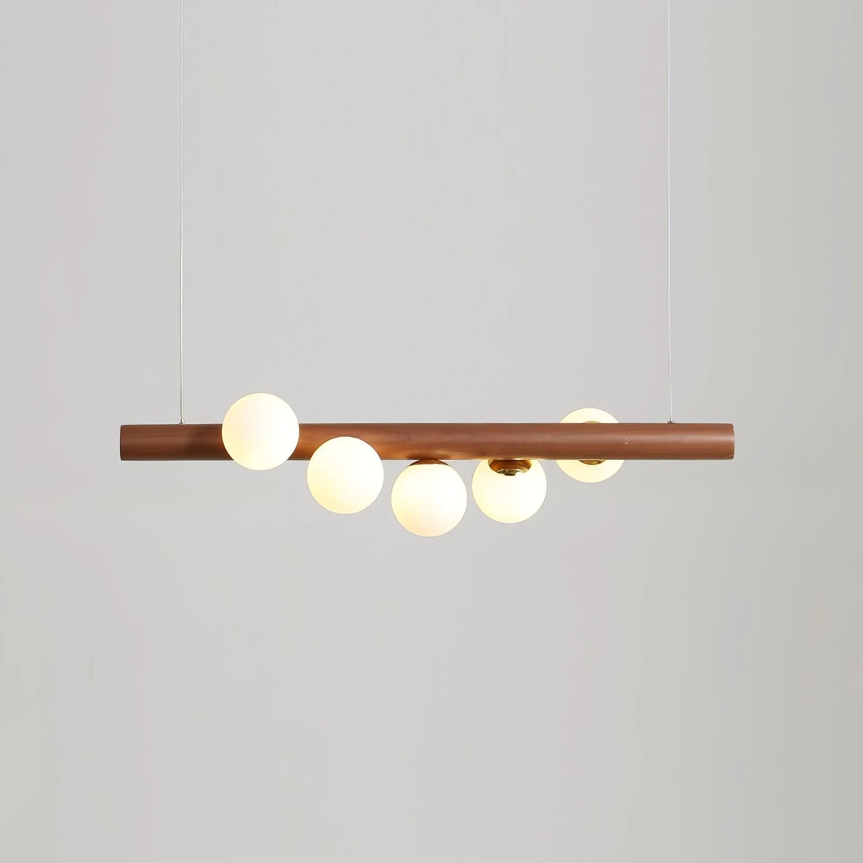 Nordic Timber Finish Pendant Light Modern Design | Vornix