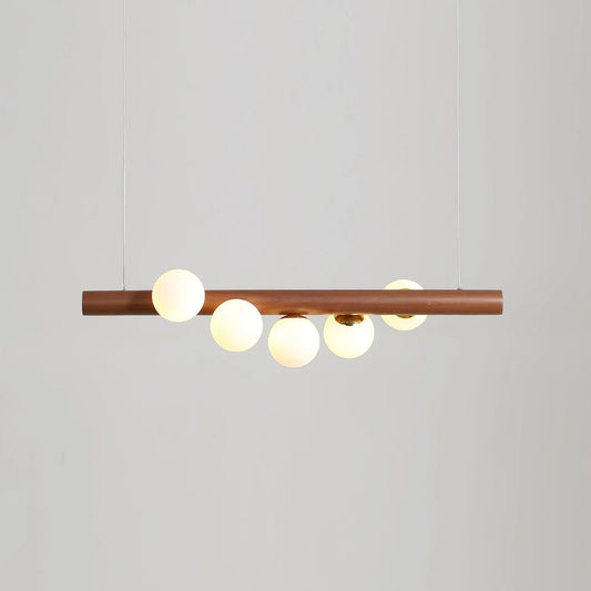 Nordic Timber Finish Pendant Light Modern Design | Vornix