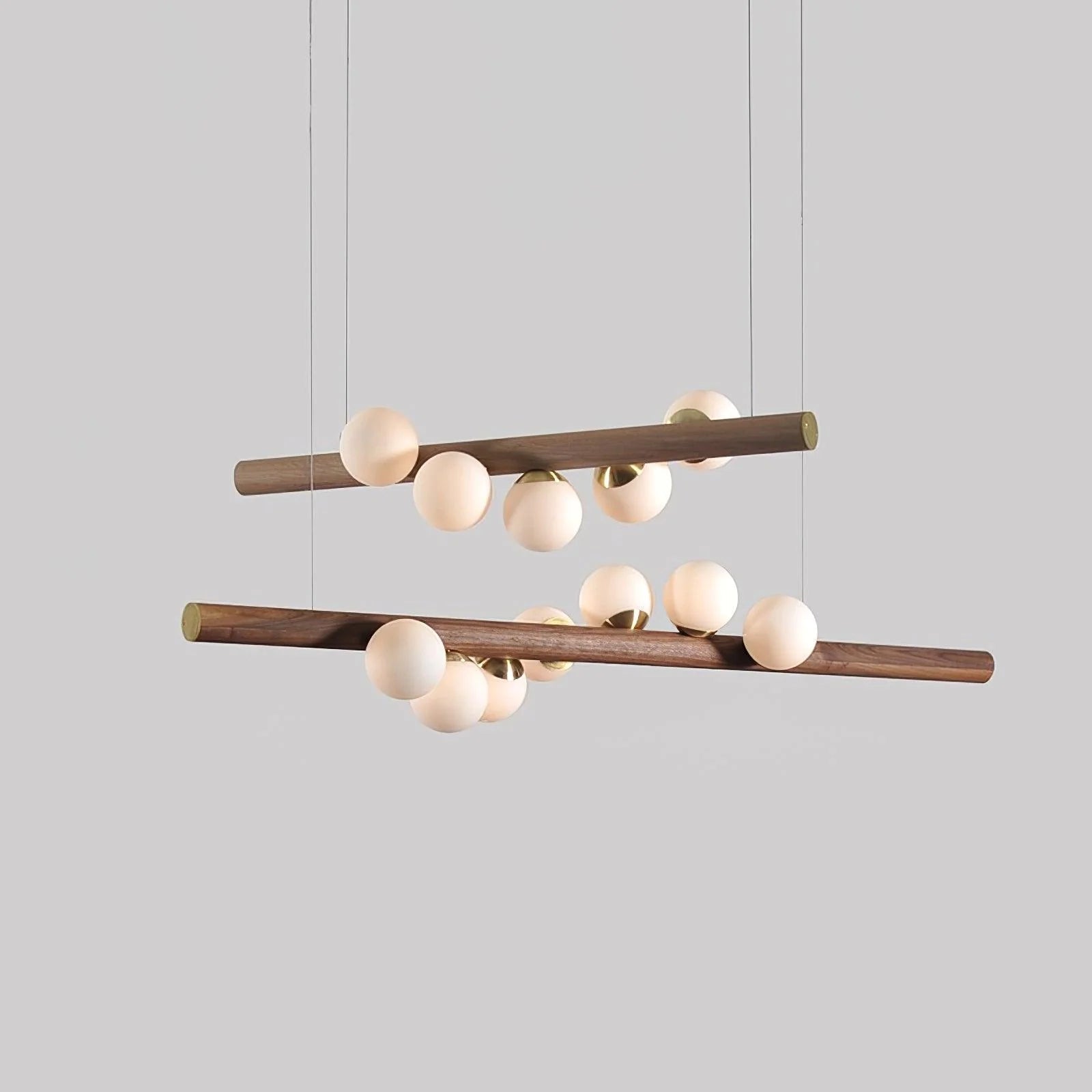 Nordic Timber Finish Pendant Light Modern Design | Vornix