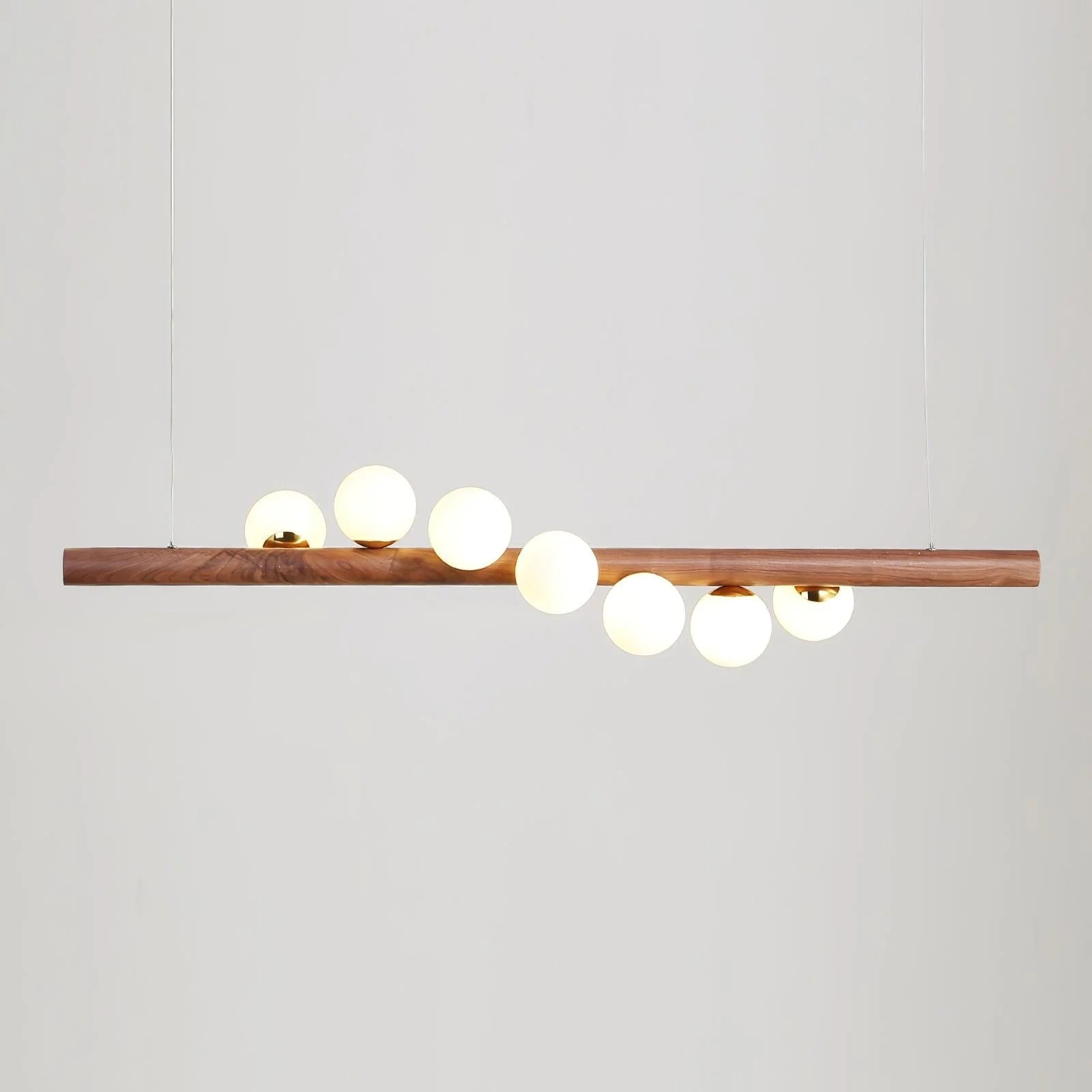 Nordic Timber Finish Pendant Light Modern Design | Vornix