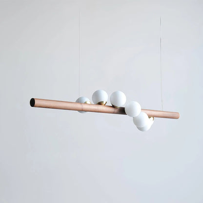 Nordic Timber Finish Pendant Light Modern Design | Vornix