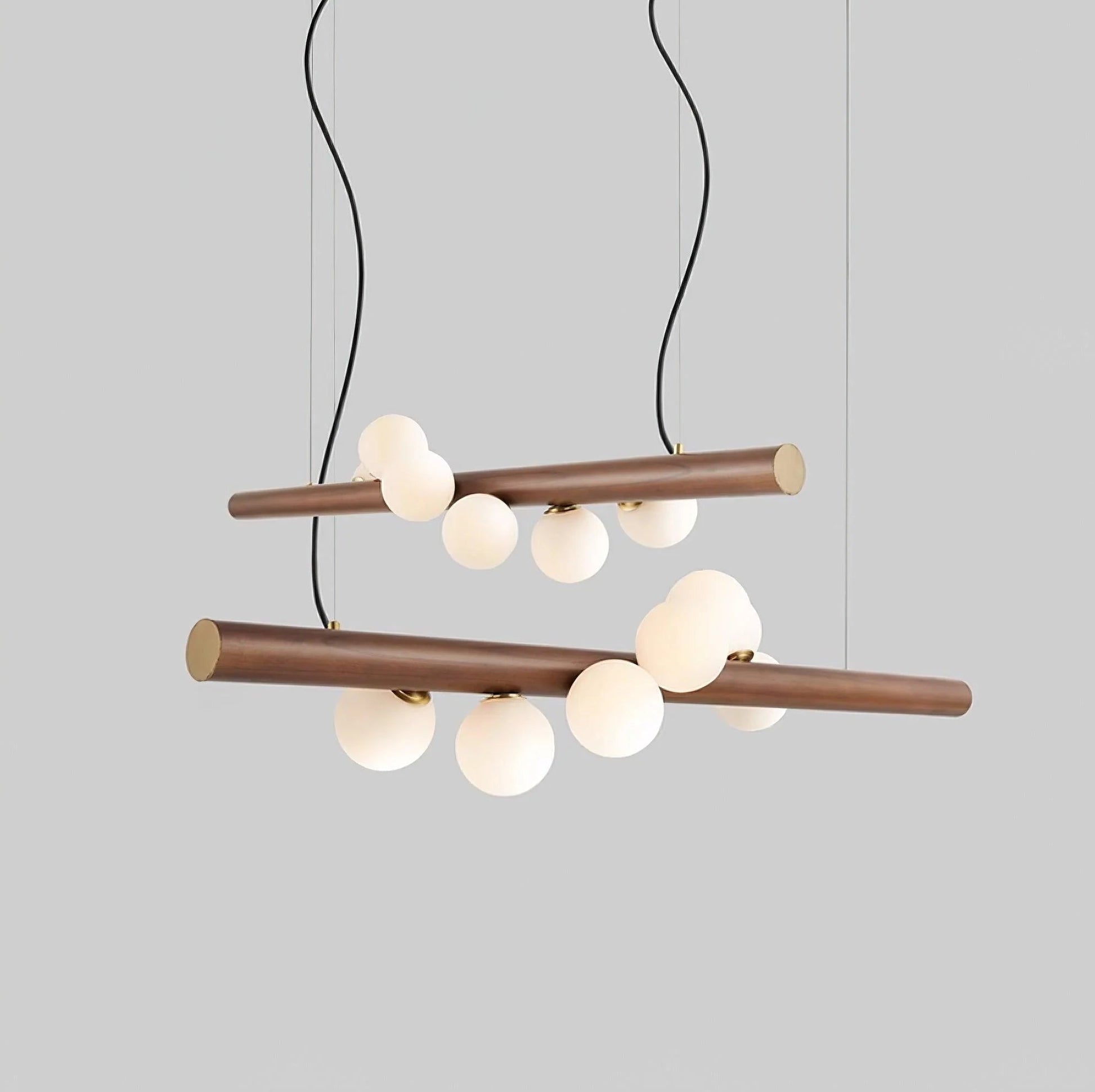 Nordic Timber Finish Pendant Light Modern Design | Vornix