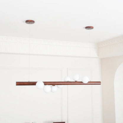 Nordic Timber Finish Pendant Light Modern Design | Vornix