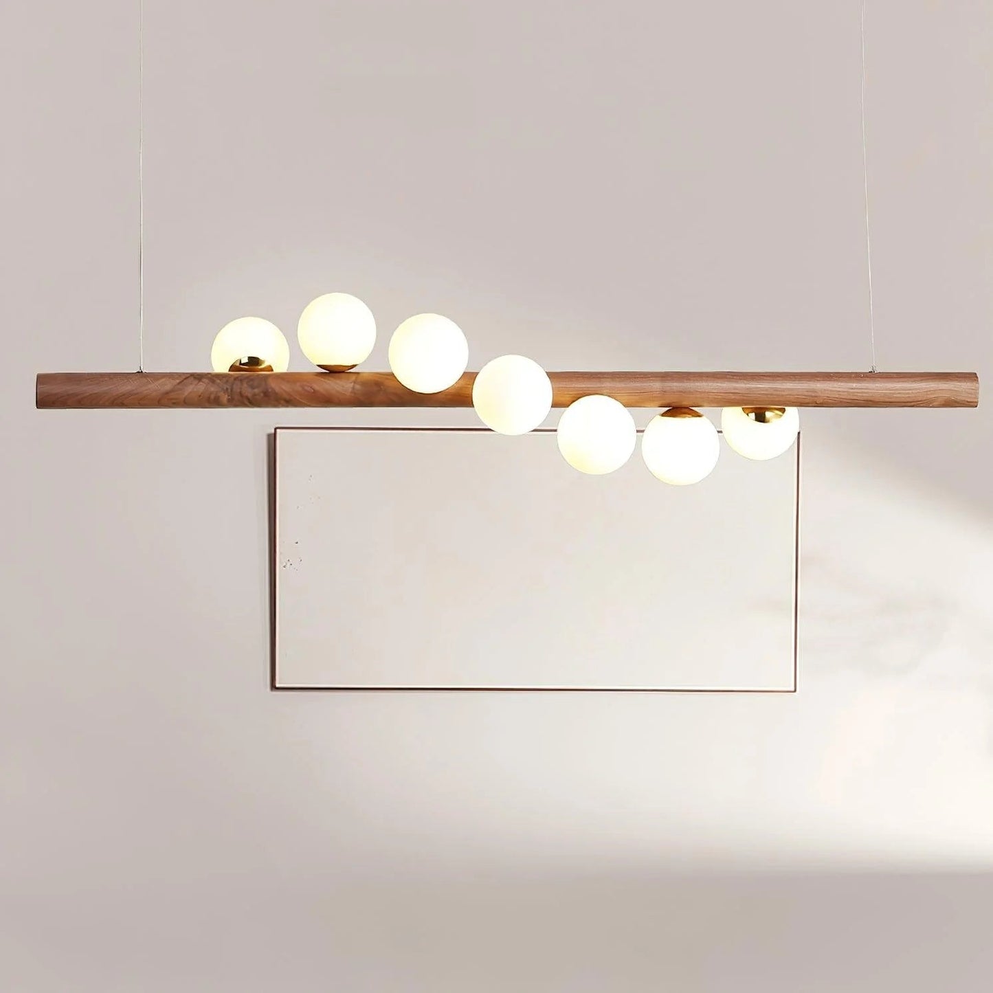 Nordic Timber Finish Pendant Light Modern Design | Vornix