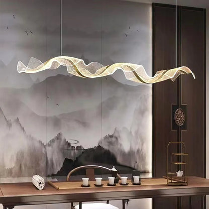 Nordic Wavy LED Pendant Light for Kitchen and Workspace | Renlora