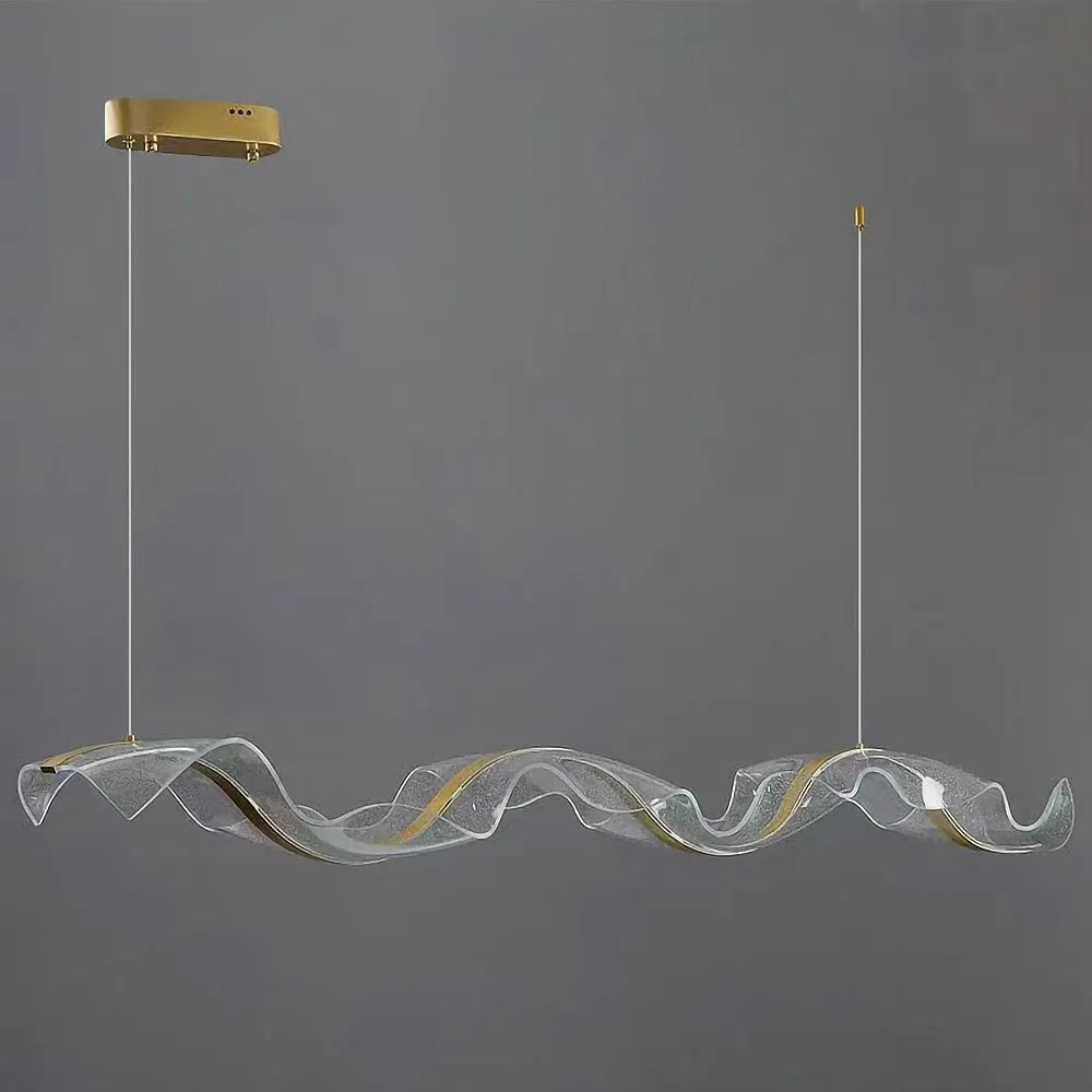 Nordic Wavy LED Pendant Light for Kitchen and Workspace | Renlora