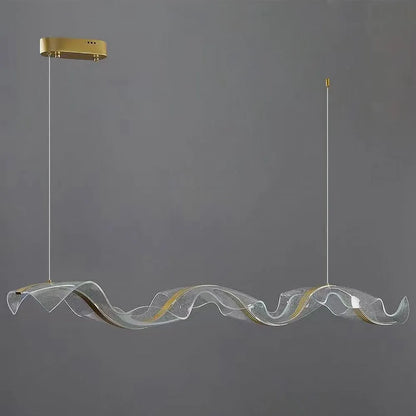 Nordic Wavy LED Pendant Light for Kitchen and Workspace | Renlora