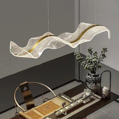 Nordic Wavy LED Pendant Light for Kitchen and Workspace | Renlora