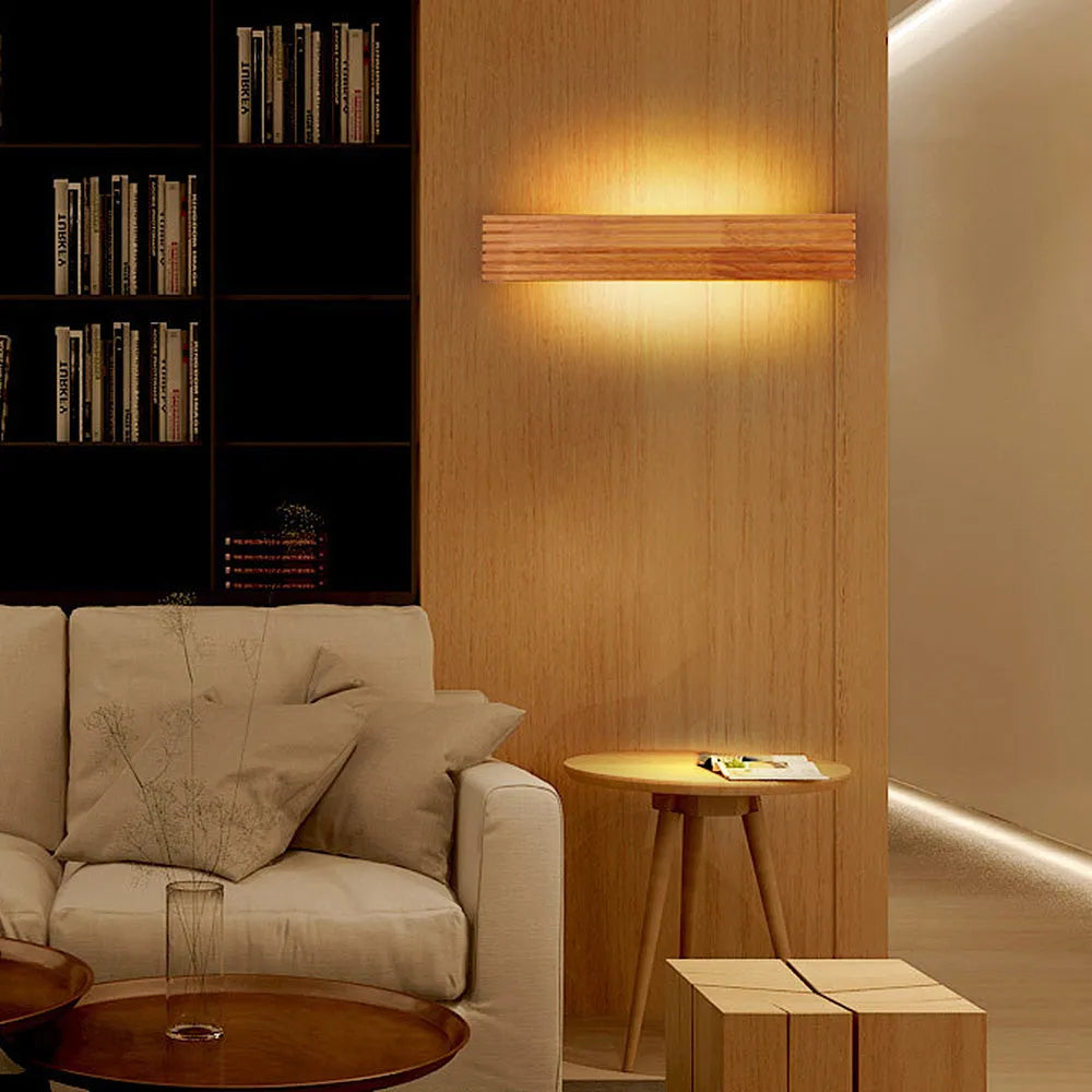 Nordic Wood LED Wall Light for Daily Home Use | Woodora