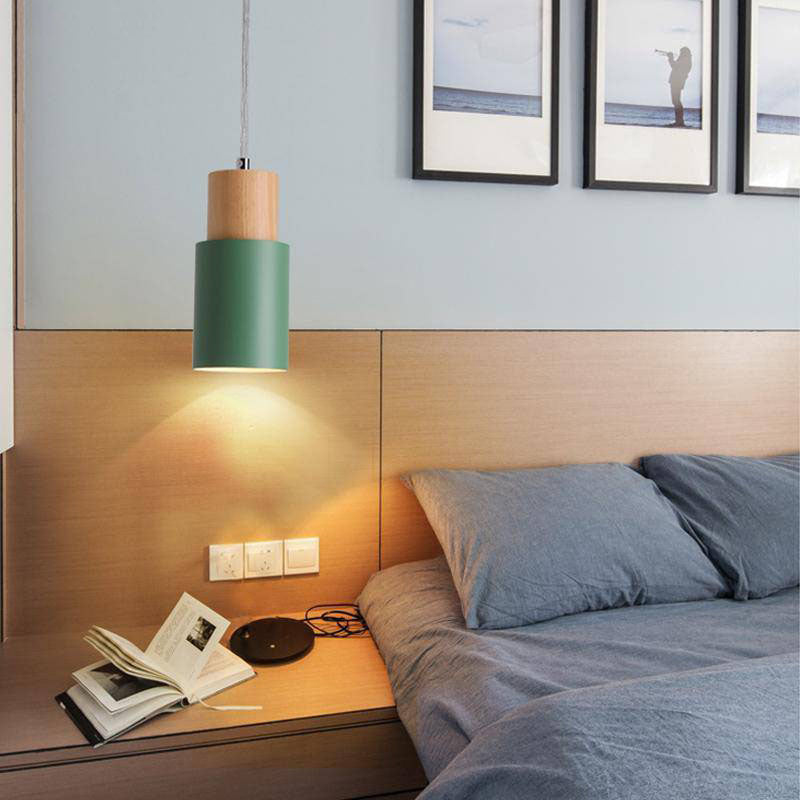 Nordic Wood Metal Pendant Light Fixture | Selvara