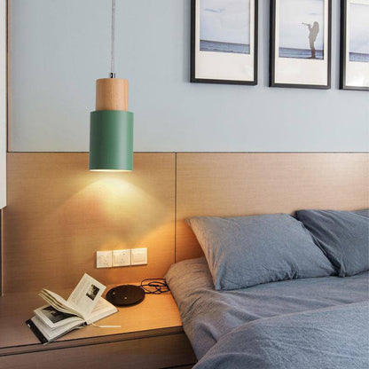 Nordic Wood Metal Pendant Light Fixture | Selvara