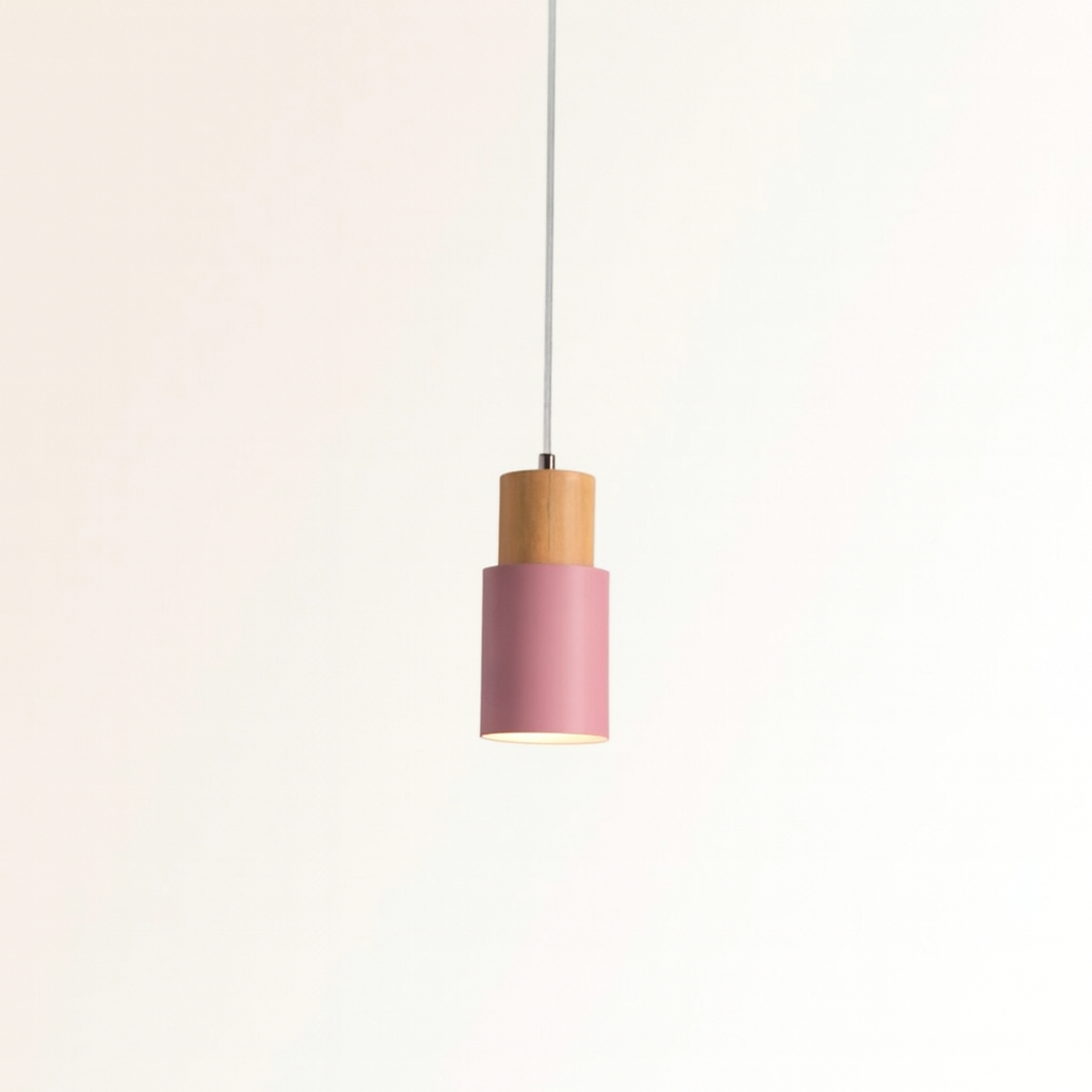 Nordic Wood Metal Pendant Light Fixture | Selvara
