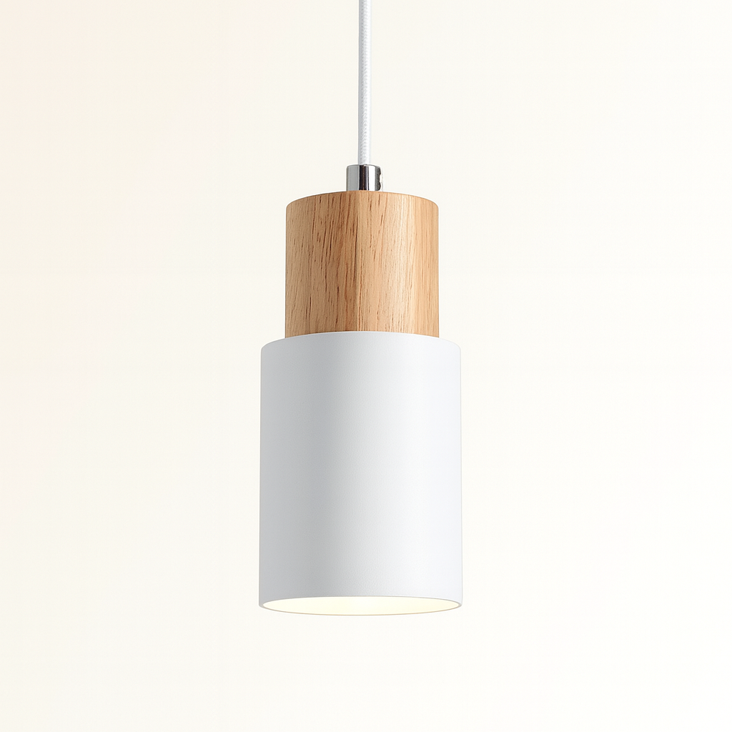 Nordic Wood Metal Pendant Light Fixture | Selvara