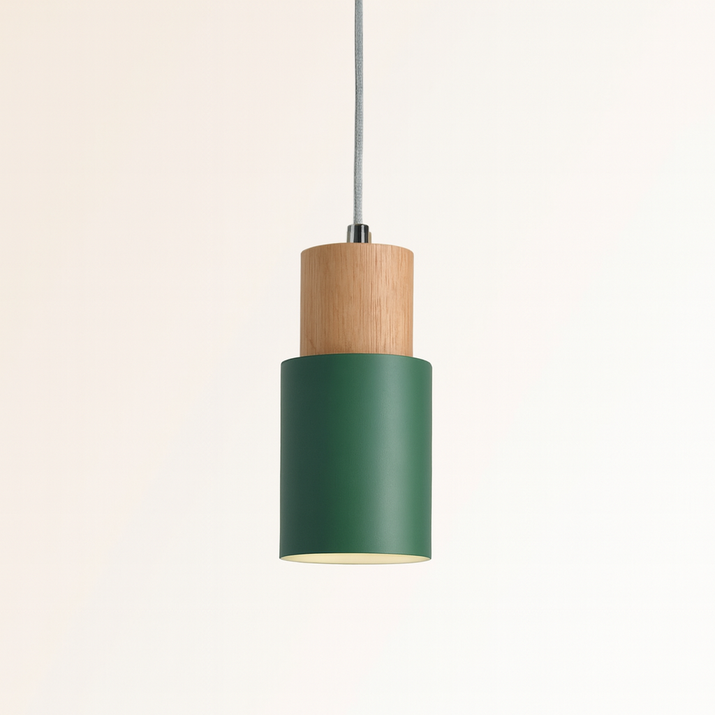 Nordic Wood Metal Pendant Light Fixture | Selvara