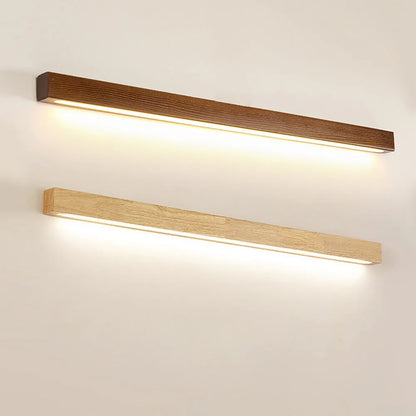 Nordic Wood Mirror Wall Light for Everyday Rooms | Lignis