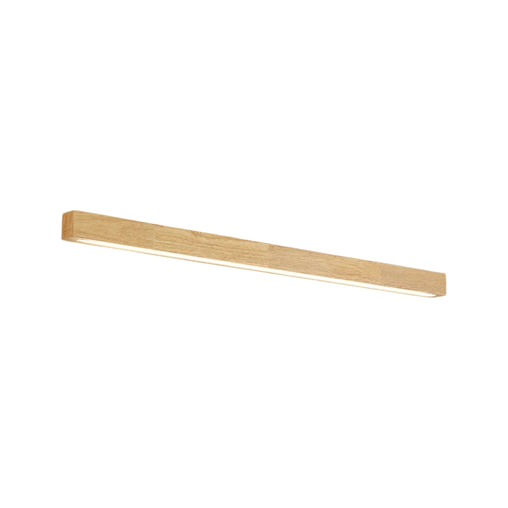 Nordic Wood Mirror Wall Light for Everyday Rooms | Lignis