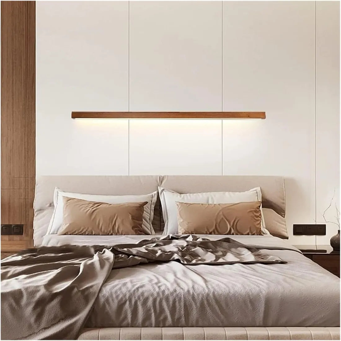Nordic Wood Mirror Wall Light for Everyday Rooms | Lignis