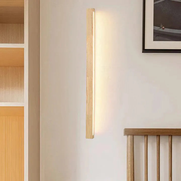Nordic Wood Mirror Wall Light for Everyday Rooms | Lignis