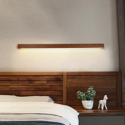 Nordic Wood Mirror Wall Light for Everyday Rooms | Lignis