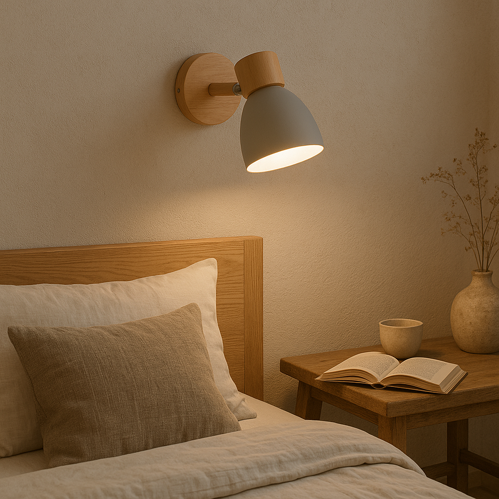 Nordic Wooden Wall Sconce for Cosy Compact Spaces | Darnova