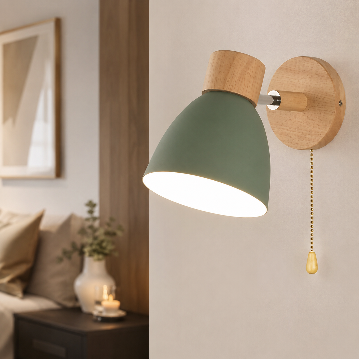 Nordic Wooden Wall Sconce for Cosy Compact Spaces | Darnova