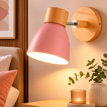 Nordic Wooden Wall Sconce for Cosy Compact Spaces | Darnova