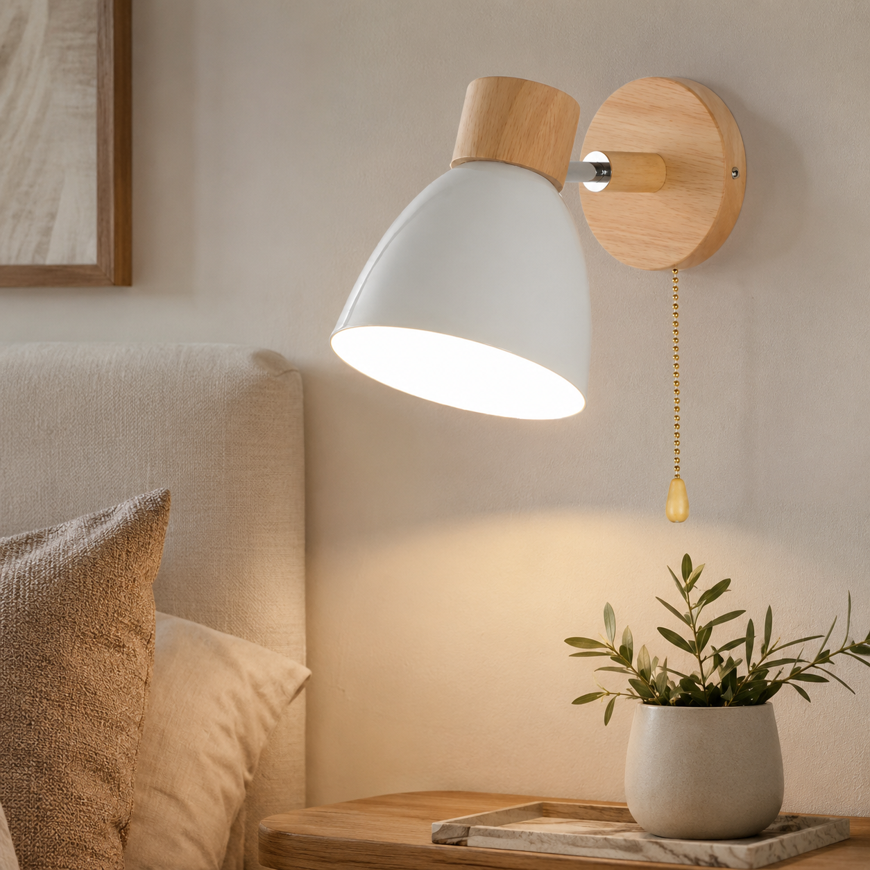 Nordic Wooden Wall Sconce for Cosy Compact Spaces | Darnova