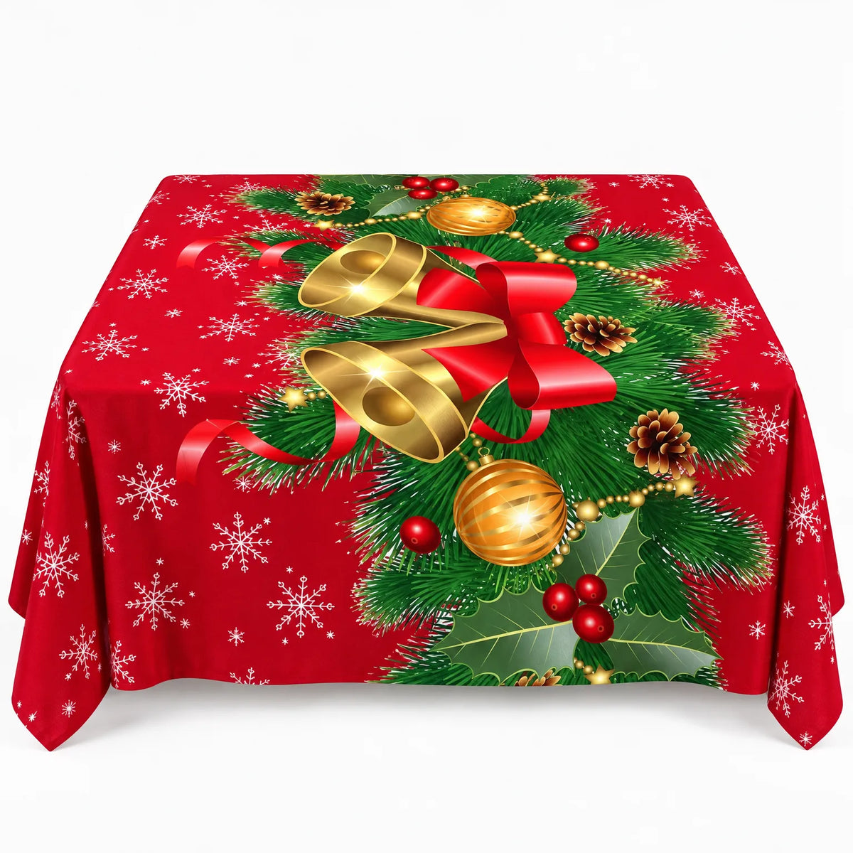 Oblong Christmas Tablecloth For Holiday Dining