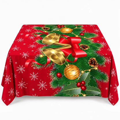 Oblong Christmas Tablecloth For Holiday Dining