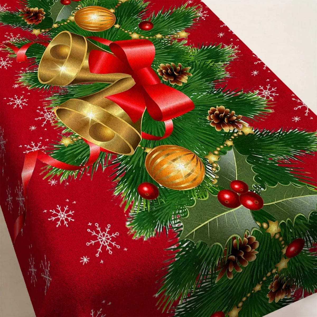 Oblong Christmas Tablecloth For Holiday Dining