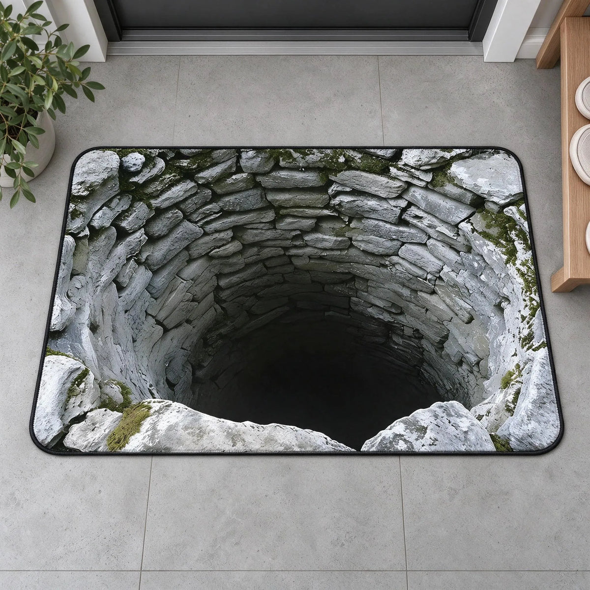 Optical Illusion Scenic Floor Mat