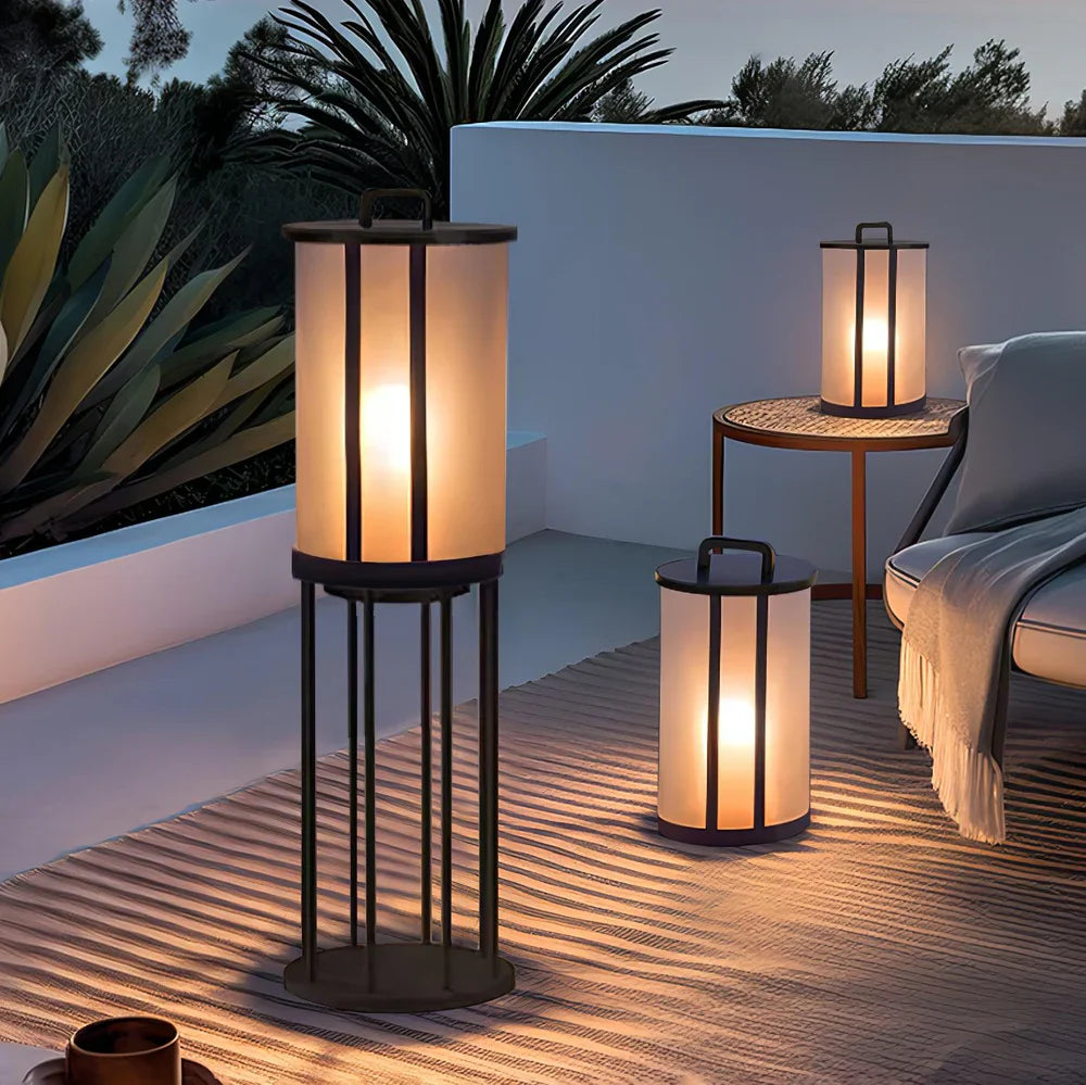 Outdoor Acrylic LED Pillar Lantern Light Modern Design | Ravion