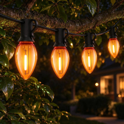 Outdoor Christmas Patio String Lights