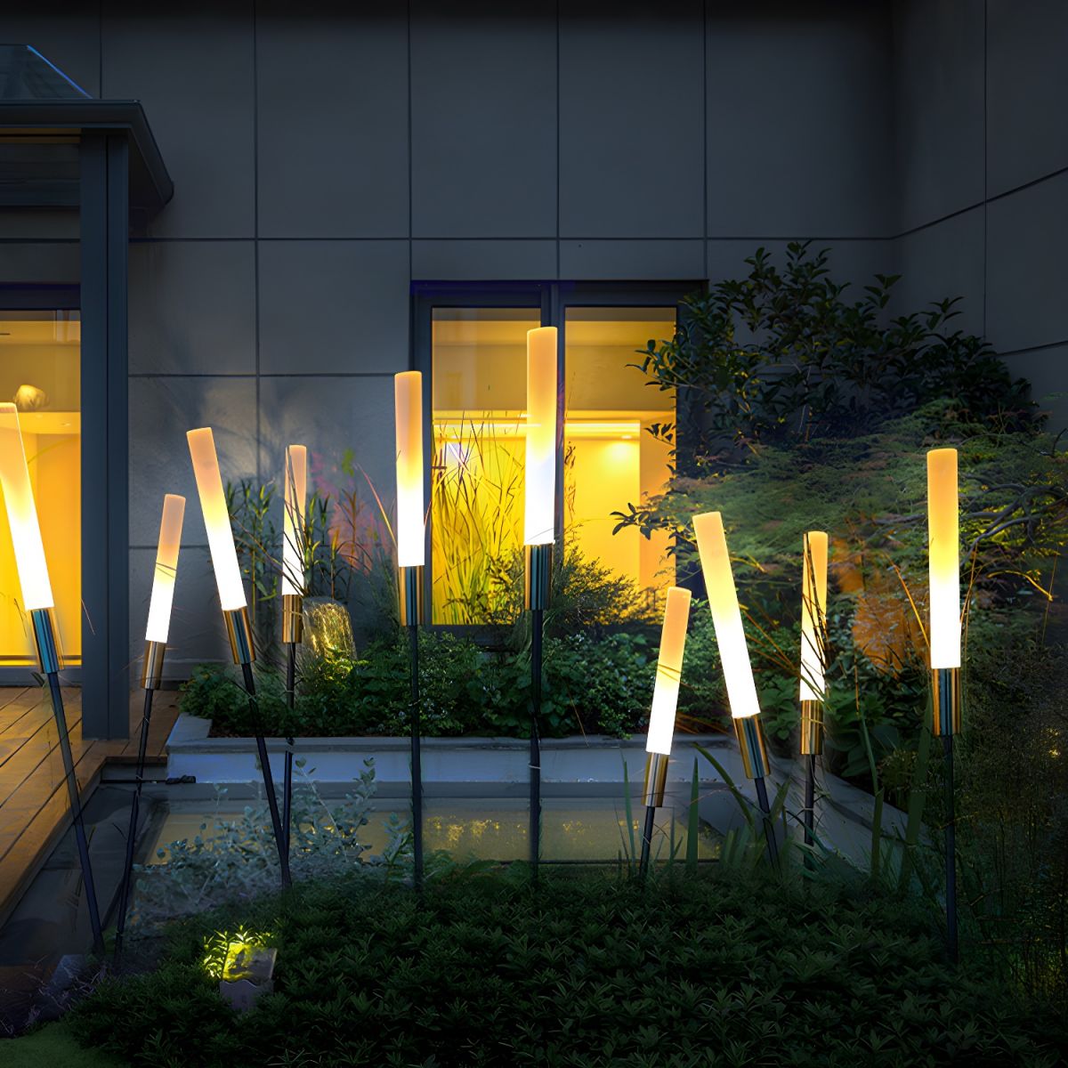 Outdoor LED Stake Light Acrylic Tube Design | Zarnico