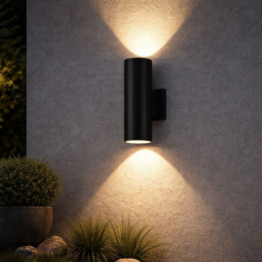 Outdoor Metal Double Head Wall Light Modern Design | Carvora