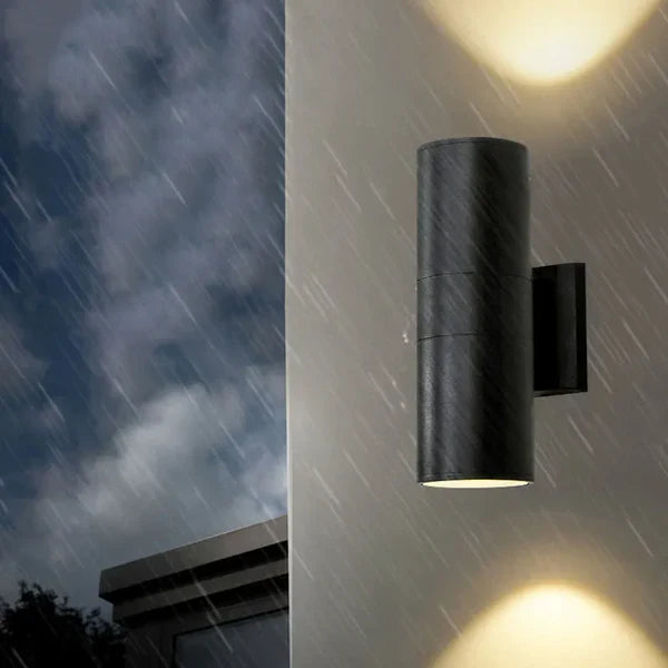 Outdoor Metal Double Head Wall Light Modern Design | Carvora