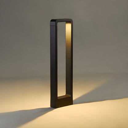 Outdoor Metal Pillar Light Glass Shade Modern Design | Marvexo