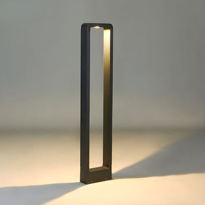 Outdoor Metal Pillar Light Glass Shade Modern Design | Marvexo