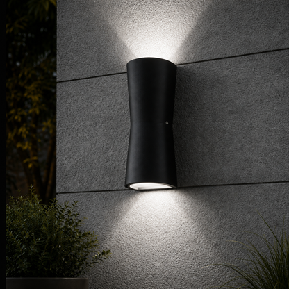 Outdoor Metal Torch Wall Light Minimalist LED Design | Bonvex