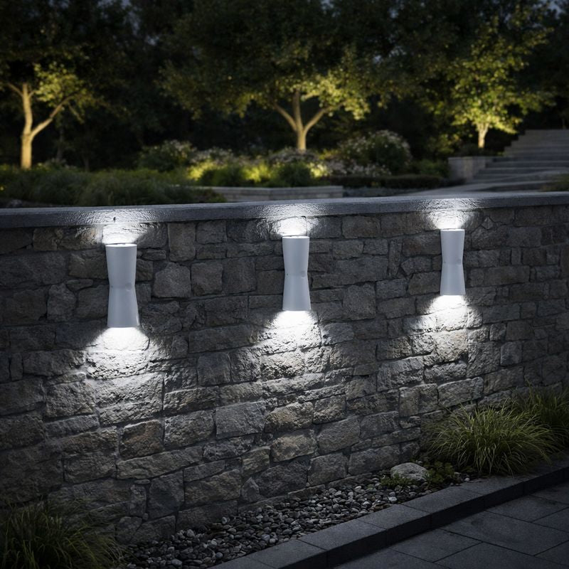 Outdoor Metal Torch Wall Light Minimalist LED Design | Bonvex