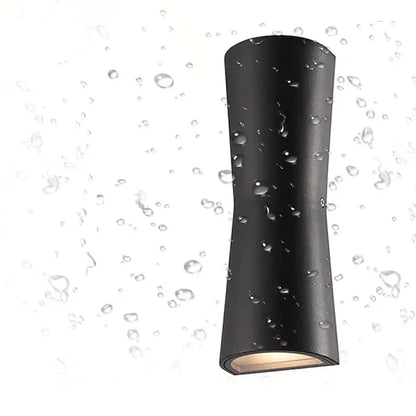 Outdoor Metal Torch Wall Light Minimalist LED Design | Bonvex