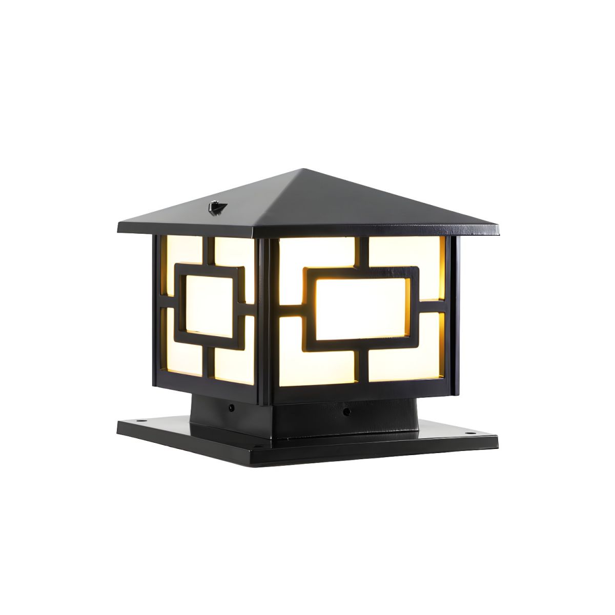 Outdoor Pier Mount Light Acrylic Single Bulb Fixture | Quelnico