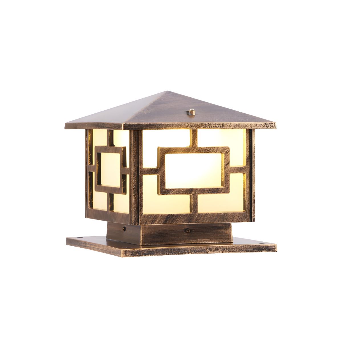 Outdoor Pier Mount Light Acrylic Single Bulb Fixture | Quelnico