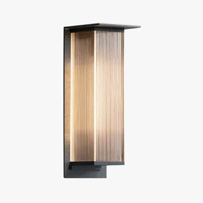 Outdoor Rectangular Wall Light Modern Metal Design | Solqen